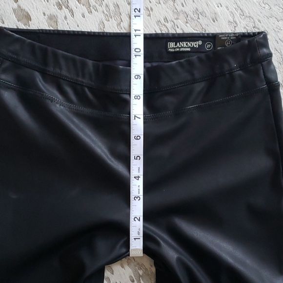 Blank NYC Vegan Pull On Leggings Black Sz27 - Picture 7 of 11